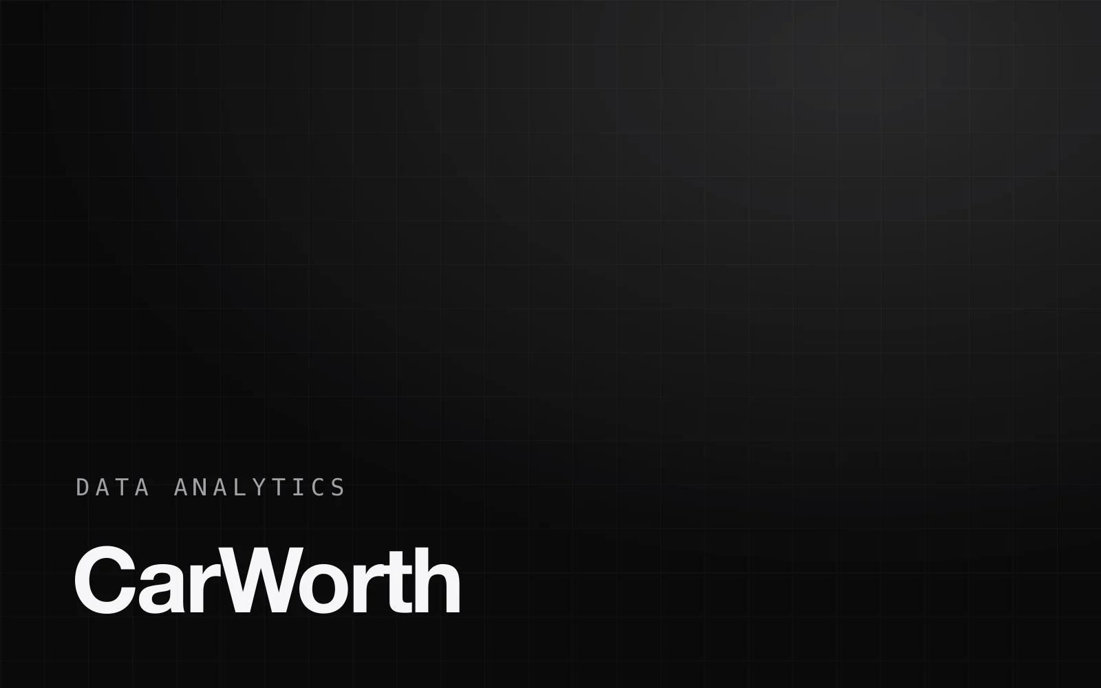 CarWorth - Used-Car Price & Depreciation Model
