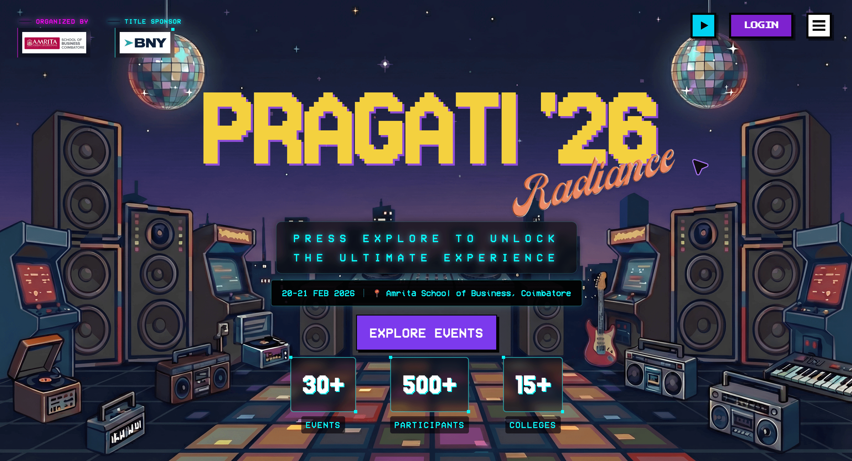 Pragati 2026 - ASB Annual Fest Platform
