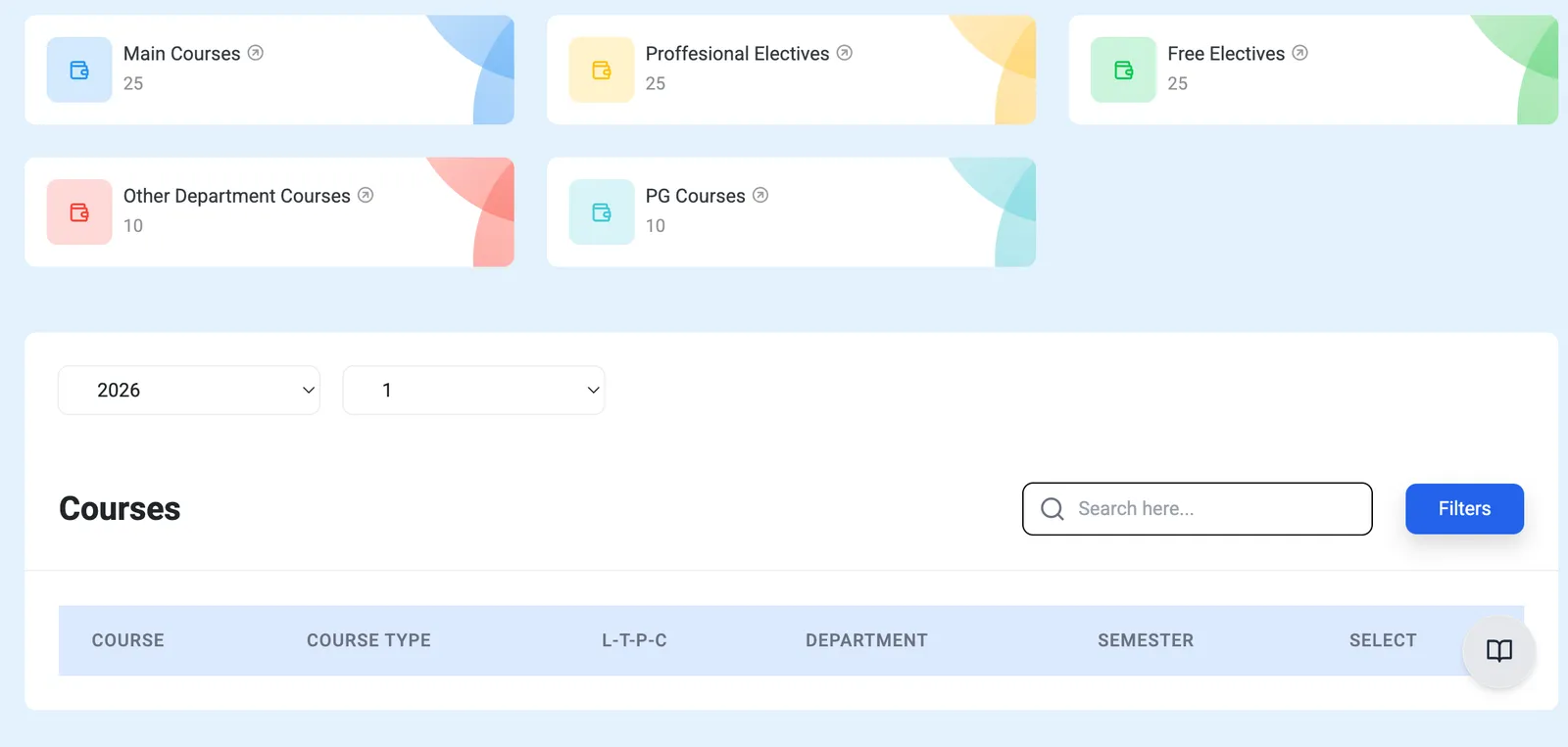 Time Table Generator