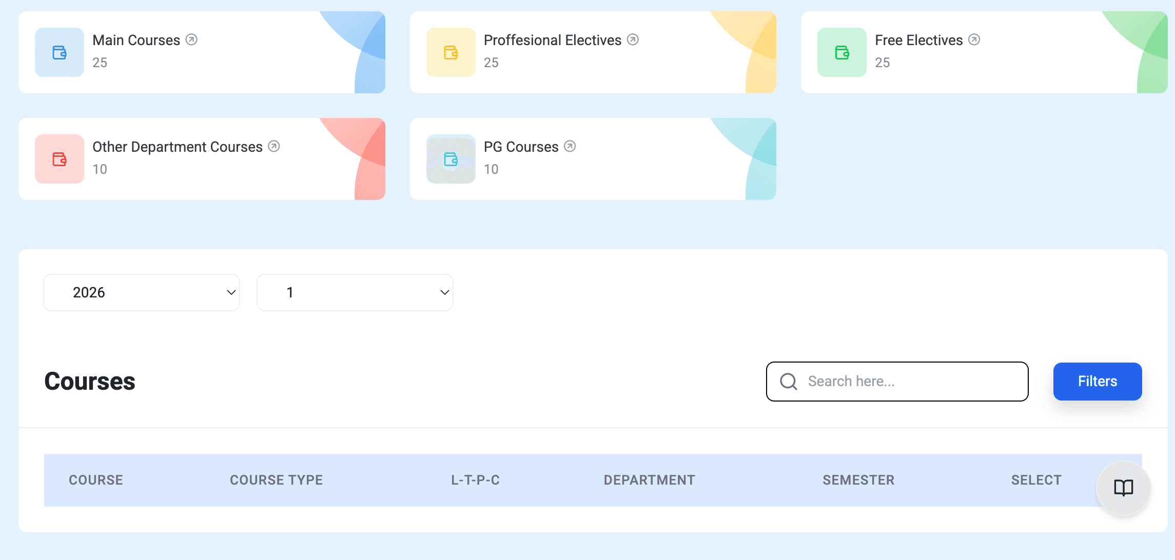 Time Table Generator